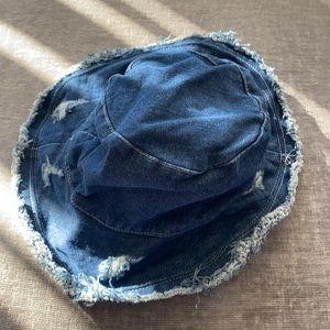 Denim bucket hat
